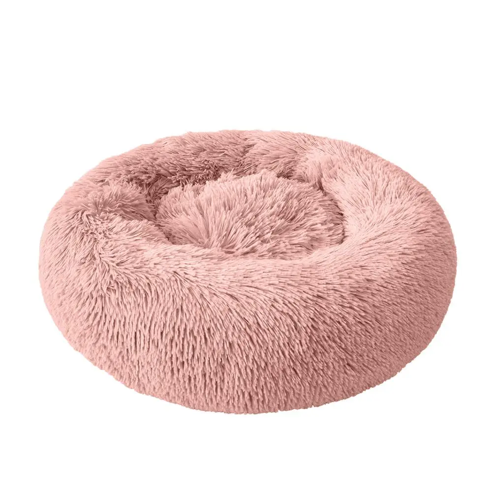 pink Собачья кровать, собачьи корзины, осень и зима, теплый мягкий флисовый коврик, питомник для кошки, щенка, согревающий собачий домик, мягкий материал, гнездо - Цвет: pink