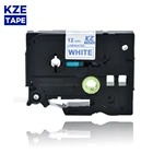 Кассета Tze233 ламинированная этикетка, 12 мм, синего на белом, лента для картриджа, для принтеров p-touch, tze Tape Tze-233 tze 233