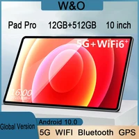 wo tablet pad pro 10 1 inch 12gb 512gb rom tablet android windows tablet 10 core tablet pad gps draw tablet android 10 tablet