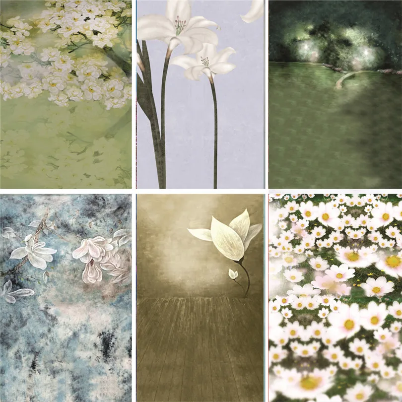 Виниловый фон для фотостудии Nitree реквизит фотосъемки новорожденных цветочный