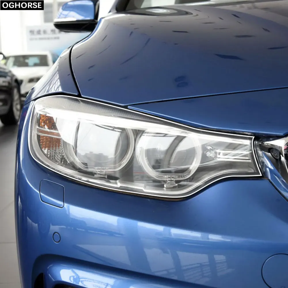 

for BMW 4 Series F32 F33 F36 Accessories 2Pcs Car Headlight Protective Film Headlamp Restoration Transparent TPU Decal Sticker
