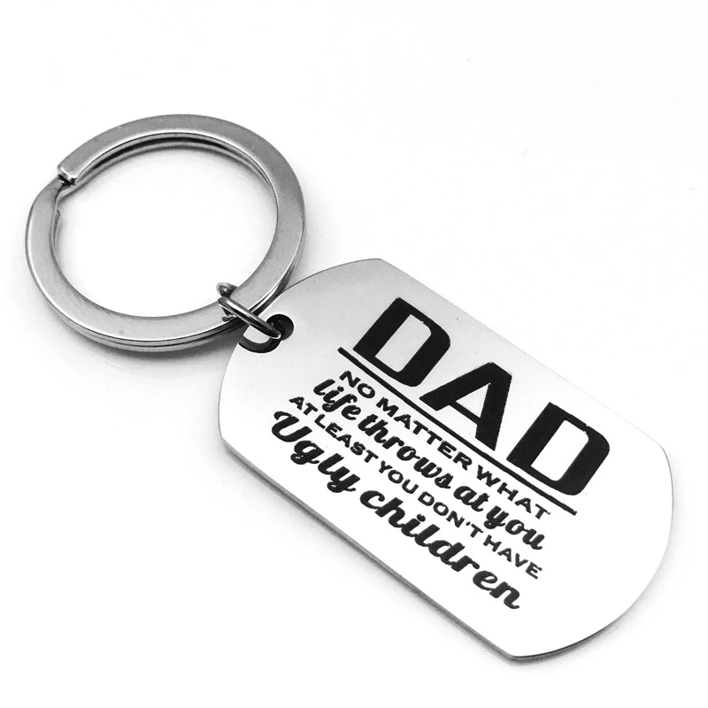 Подарки для папы от мамы сына и дочери единый стиль папа брелок Father логотипы