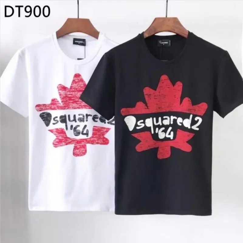 

DSQUARED2 Женская/мужская футболка с коротким рукавом с буквенным принтом Топ DT900 #