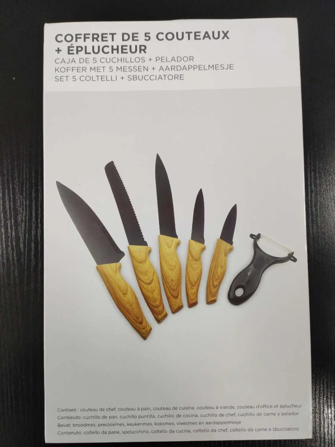 Склад в Бразилии и Китае --- набор кухонных ножей с 6 ножик для барбекю ножами