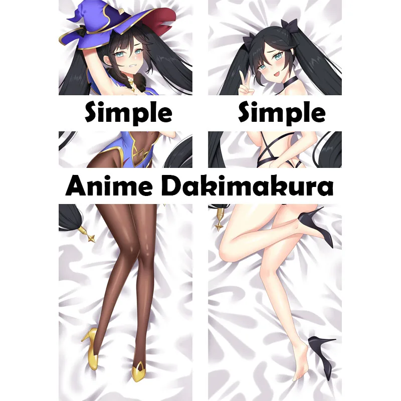 

New Anime Game Genshin Impact Mona Bedding Dakimakura Female Cosplay Hugging Body Otaku Throw Pillow Cover DIY Custom Pillowcase