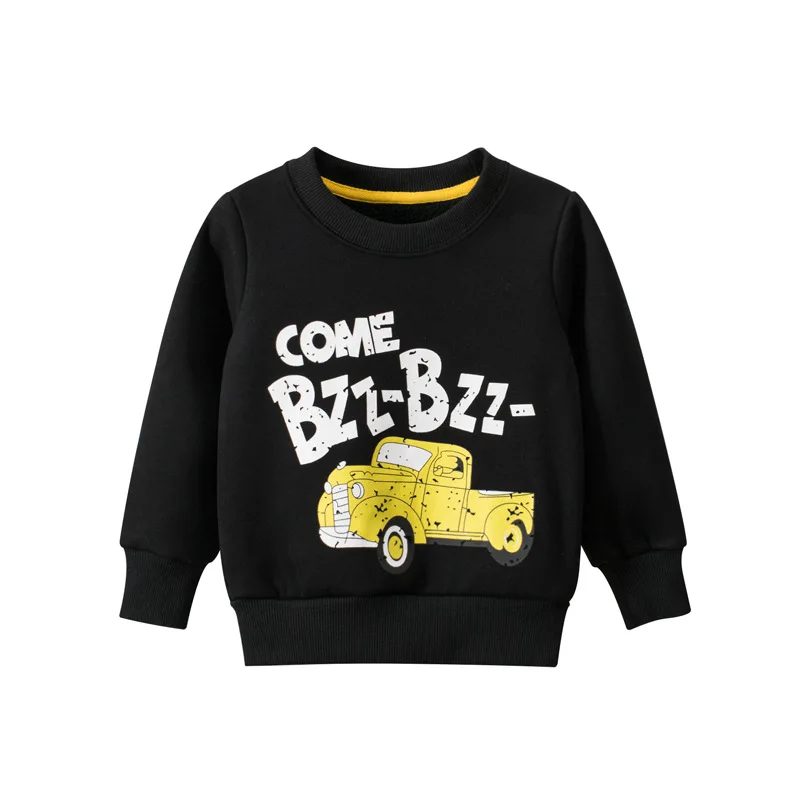 

Toddler Boys Sweatshirts Winter Baby Girls Print Car Pullovers Clothing Kids Cartoon Tops Clothes Hoodies Autumn 2-7 Years 2021