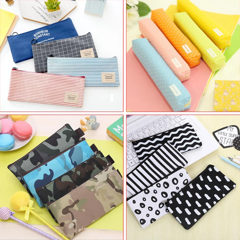 Милый чехол для школьной ручки тканевый пенал карандашей Etui A Crayons Cuir stilfte Tasche