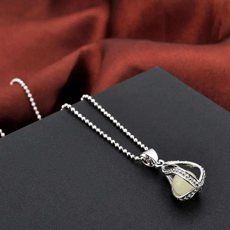 Лидер продаж стильное открытое спиральное ожерелье из бусин в форме капли воды