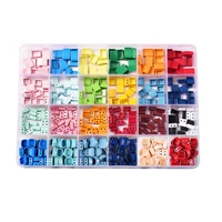 diy enamel tile beads for jewelry making honeycomb square rectangle colorful jewelry handmade bracelet army candy women gift