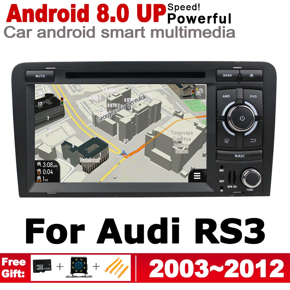 Автомобильный мультимедийный плеер 7 дюймов HD IPS DSP Android 8 0 GPS навигация карта для