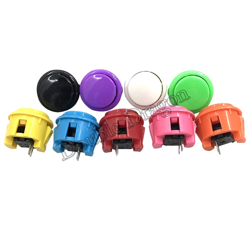 

12pcs 30mm Copy Sanwa Push Button Snap Round Arcade Jamma Mame Game Machine Console Diy Parts