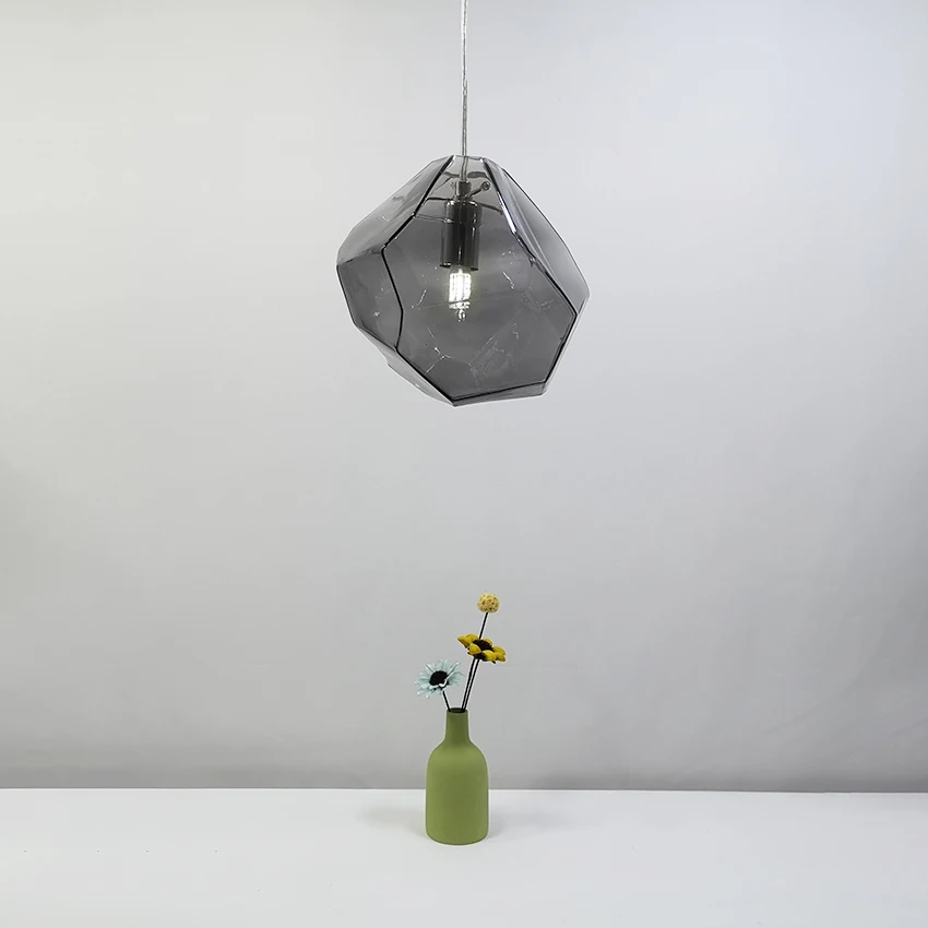 

Modern colorful glass pendant light hanging lamp,6 colors G9 led suspension lamp for bar restaurant industrial lighting fixture