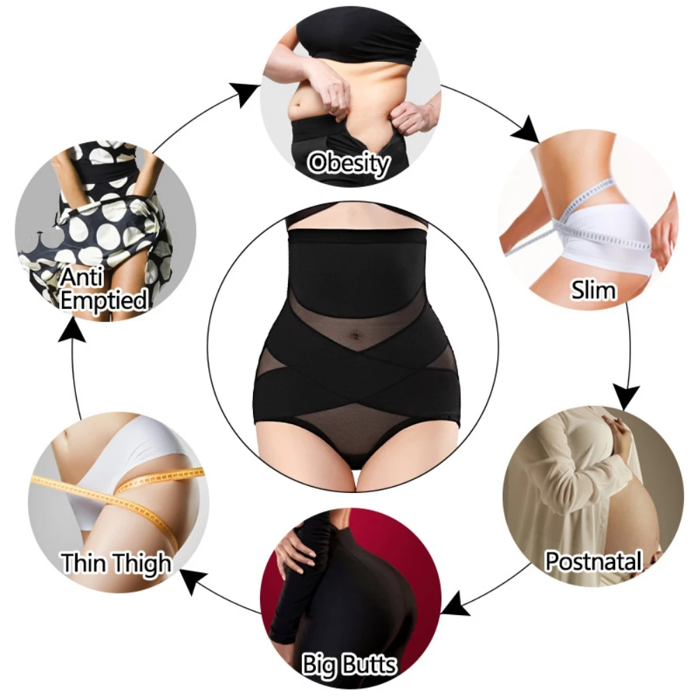 

2021 New Women'S Waist Trainer Body Shaper High Waist Seamless Postpartum Body Contouring Women'S Body Shaping Panties