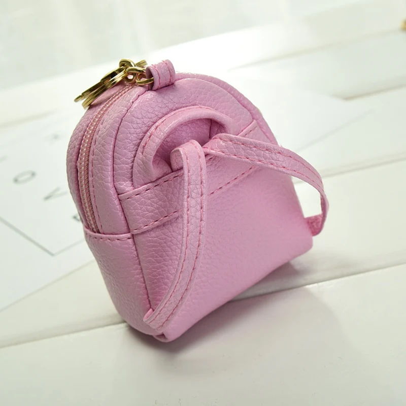 

Mini Backpack Coin Bag Keychains For Women Girls Small Wallet Fashion Pu Keychain Purses Cute Headphone Money Hand Pouch Keyring