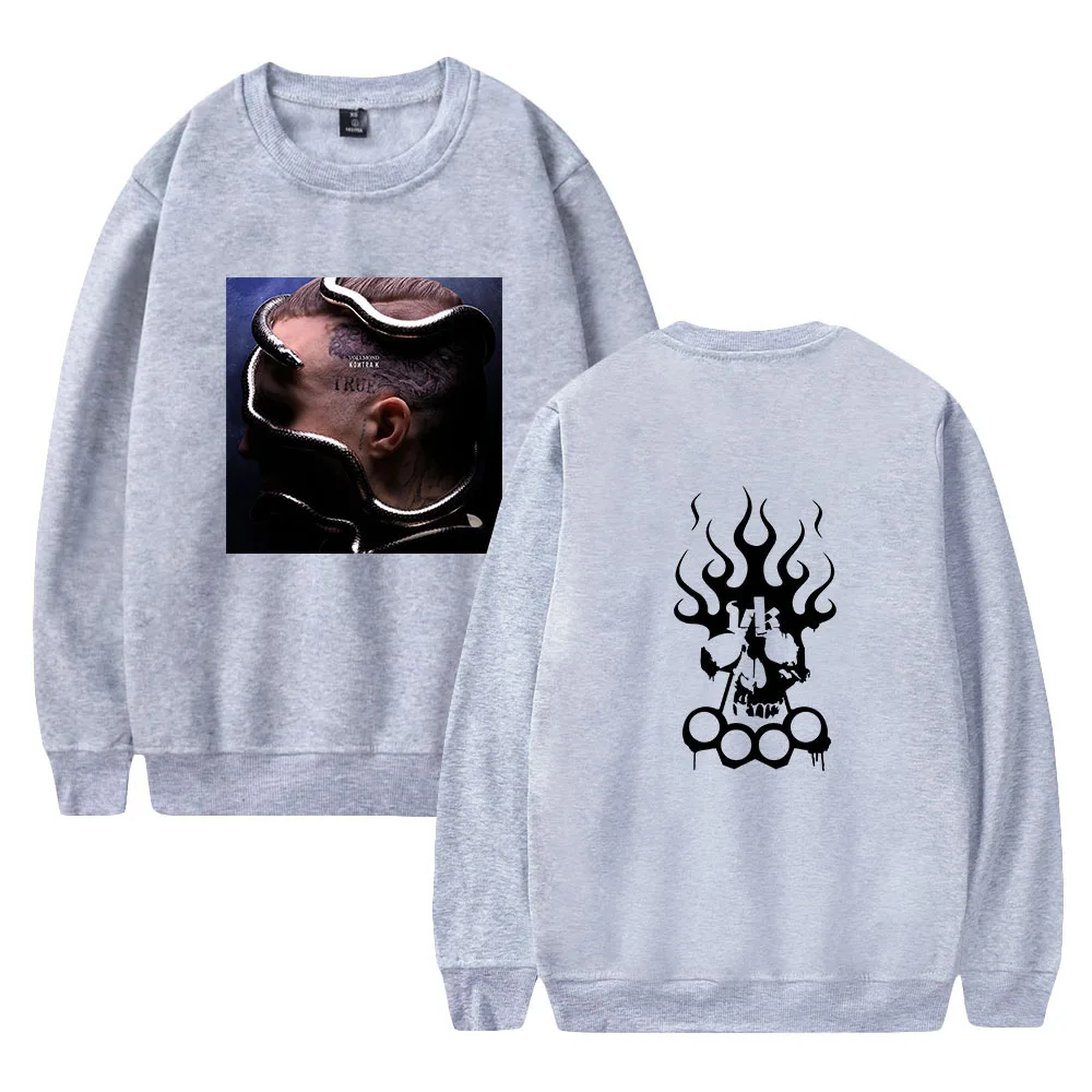 

Kontra K Crew Neck Hoodie Letter Pattern Printed Harajuku Comfortable Cotton Unisex O-Neck Hoodie tops