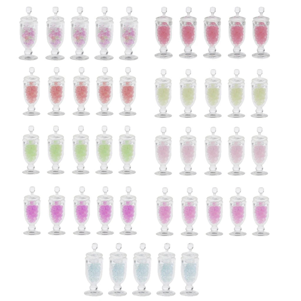 5 упаковок миниатюрных банок для конфет посуда кухонные игрушки ролевых игр