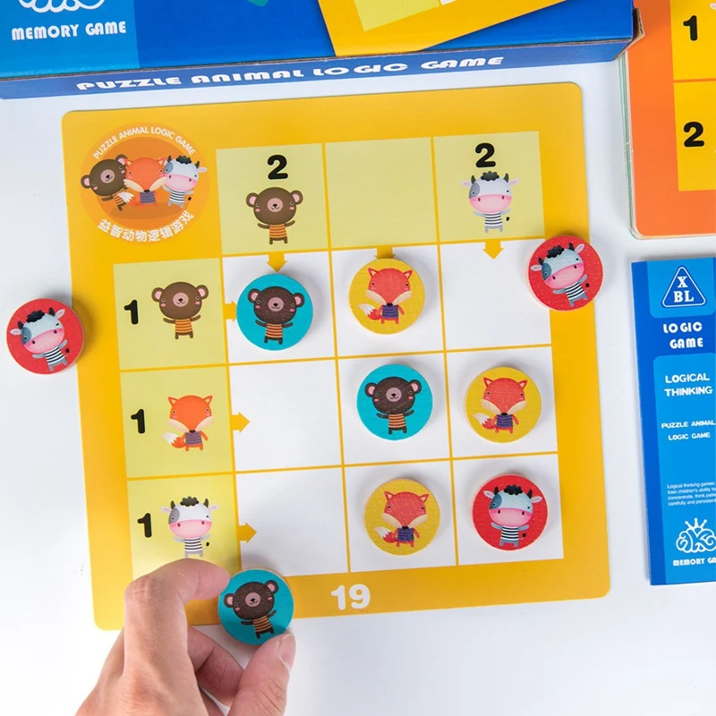 

Memory Chess Game 3D Wooden Puzzle Board Logic Toy Interaction Learning Educational Toys for Children Kids Gift