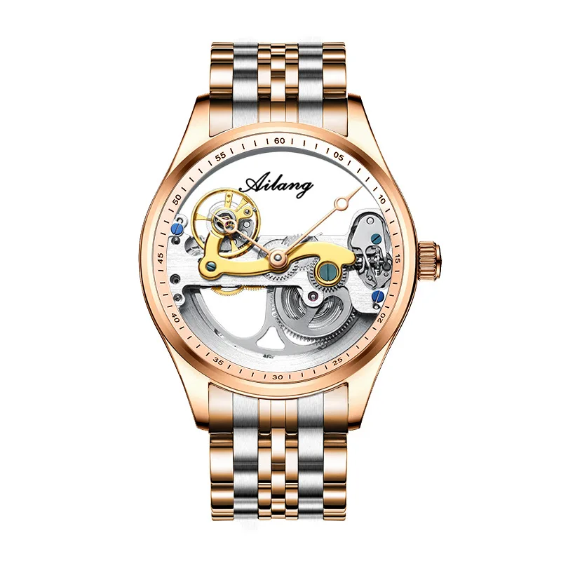 Luxury Men Mechanical Watches Automatic Watch Business Waterproof Hollow Out Case Men Wristwatch Men's Watches Relogio Masculino