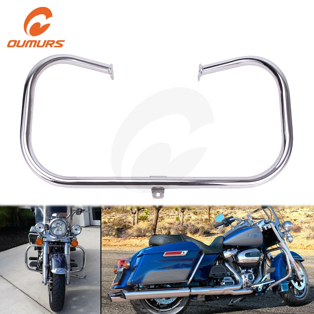 Мотовездеходная защита двигателя ouстоимость 1 1/4 дюйма для Harley Touring Road King Street