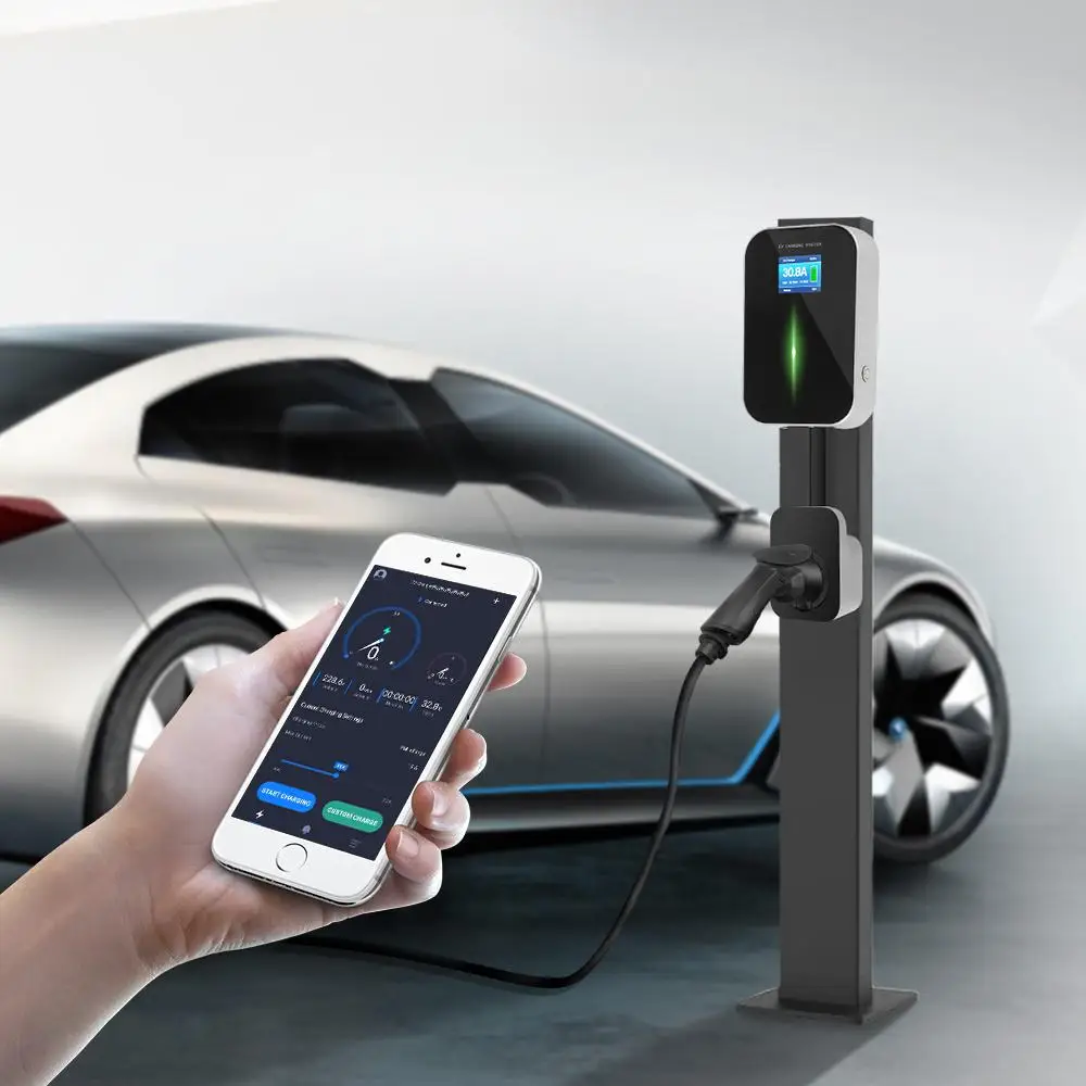 32А 1 фазная версия приложения EV зарядное устройство для электромобиля зарядная станция с кабелем 2 типа IEC 62196-2 для Mercedes-Benz MINI Cooper