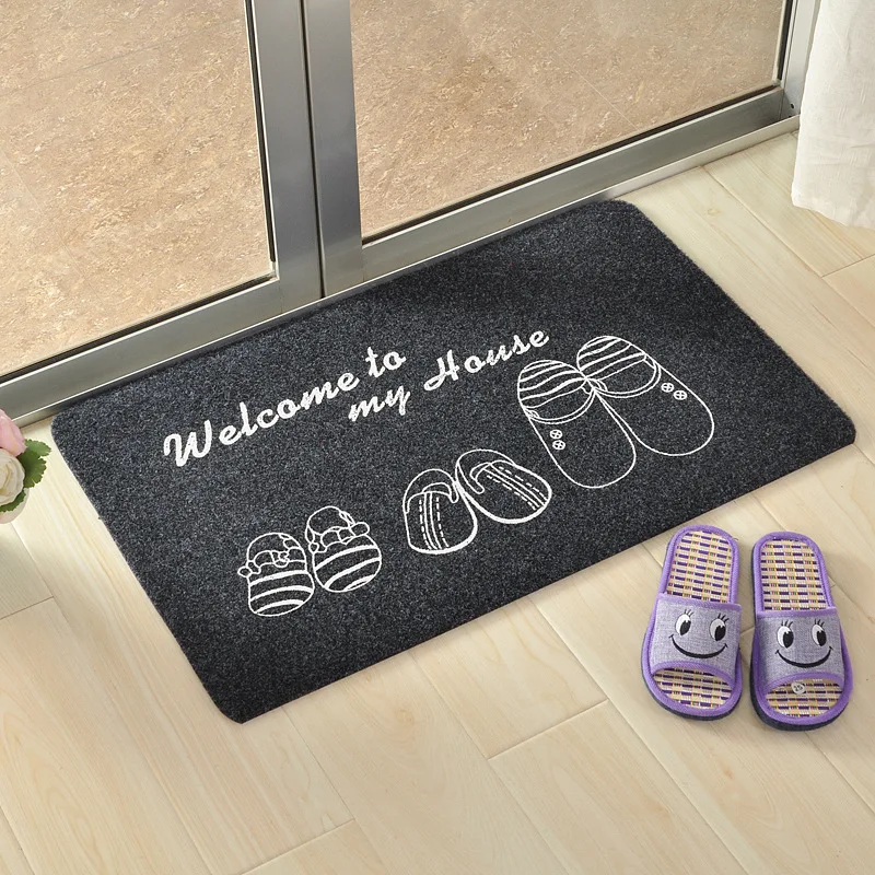 

Indoor Super Absorbs Doormat Latex Backing Non Slip Door Mat for Small Front Door Inside Floor Dirt Trapper Cotton Entrance Rug