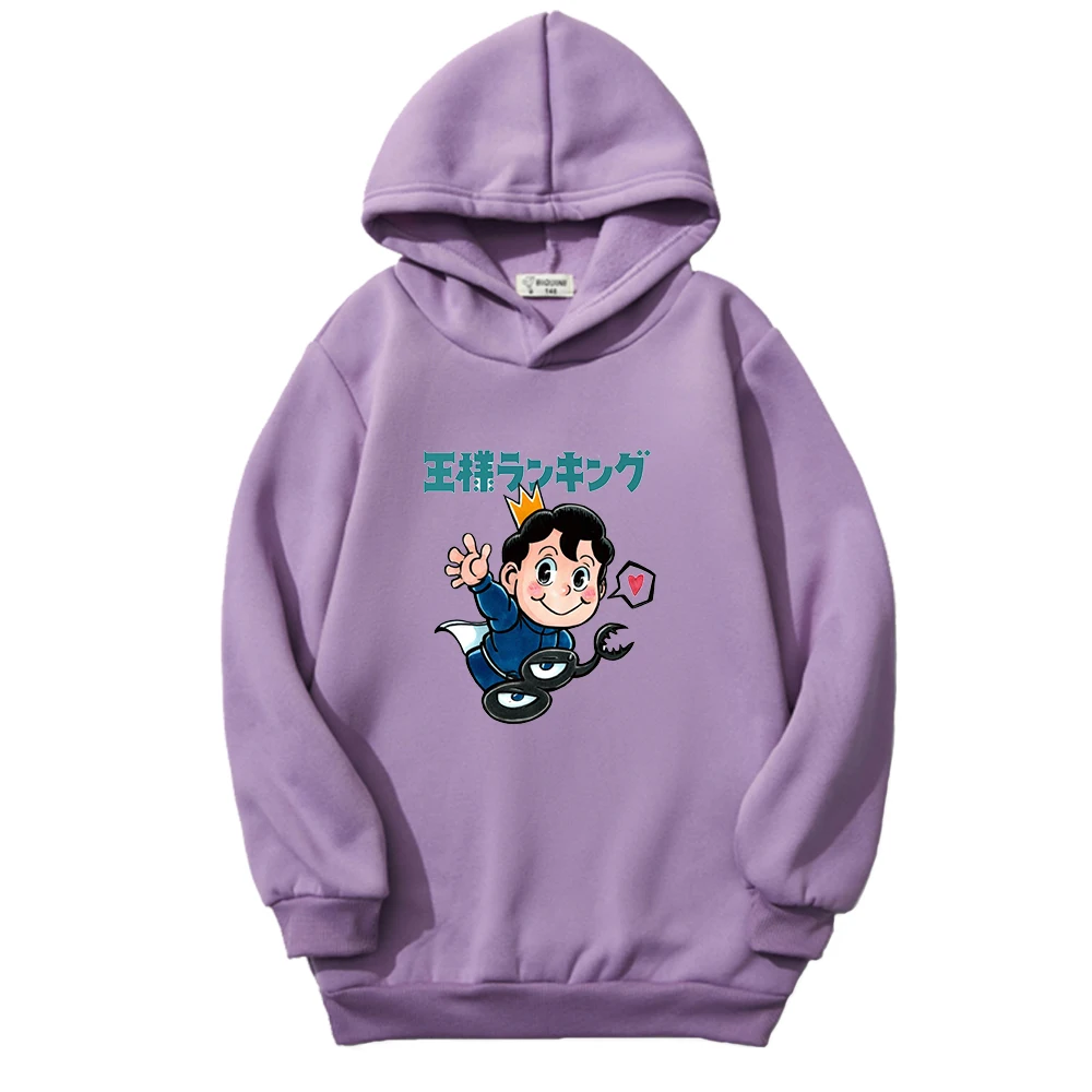 

Anime Hoodies Ousama Ranking Pullover Hoodies Girl Clothing Child Boy Hooded Sweatshirts Hip Hop Loose Winter Clothes for Kids