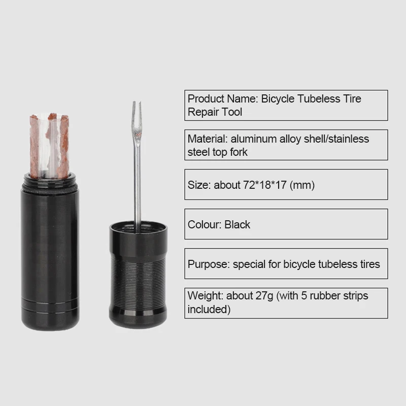 

Bicycle Tools Tire Repair Rubber Strip And Bicycle Tire Repair Drill Mtb Road Bike Tubeless Emergency Tire Strip Repair Tool