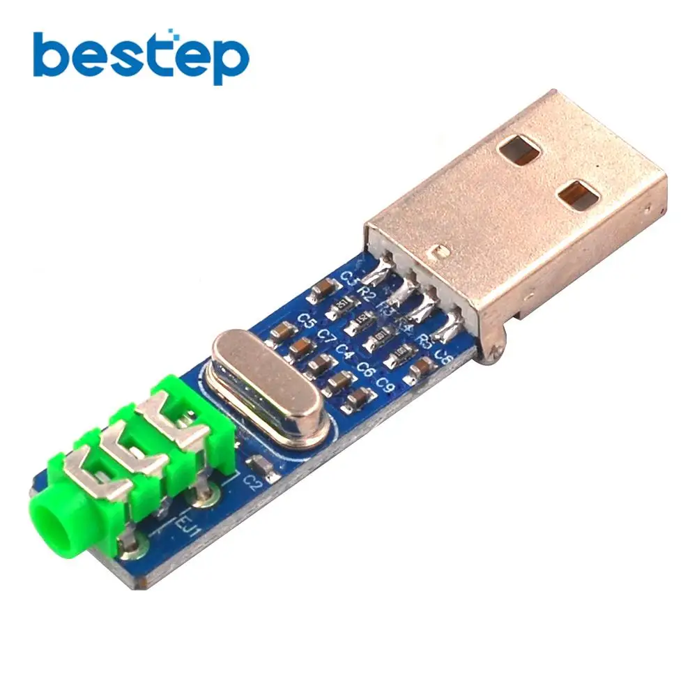 USB PCM2704 Аудио Звуковая карта DAC декодер модуль 5 в HIFI динамик звуковая плата для