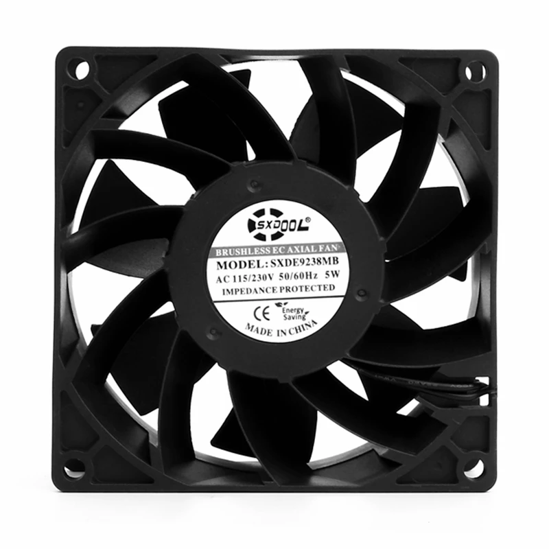 Бесщеточный Охлаждающий вентилятор EC 110 В переменного тока 120 220 240 в двойной
