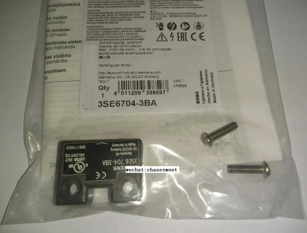 

3SE6704-3BA Новый и оригинальный