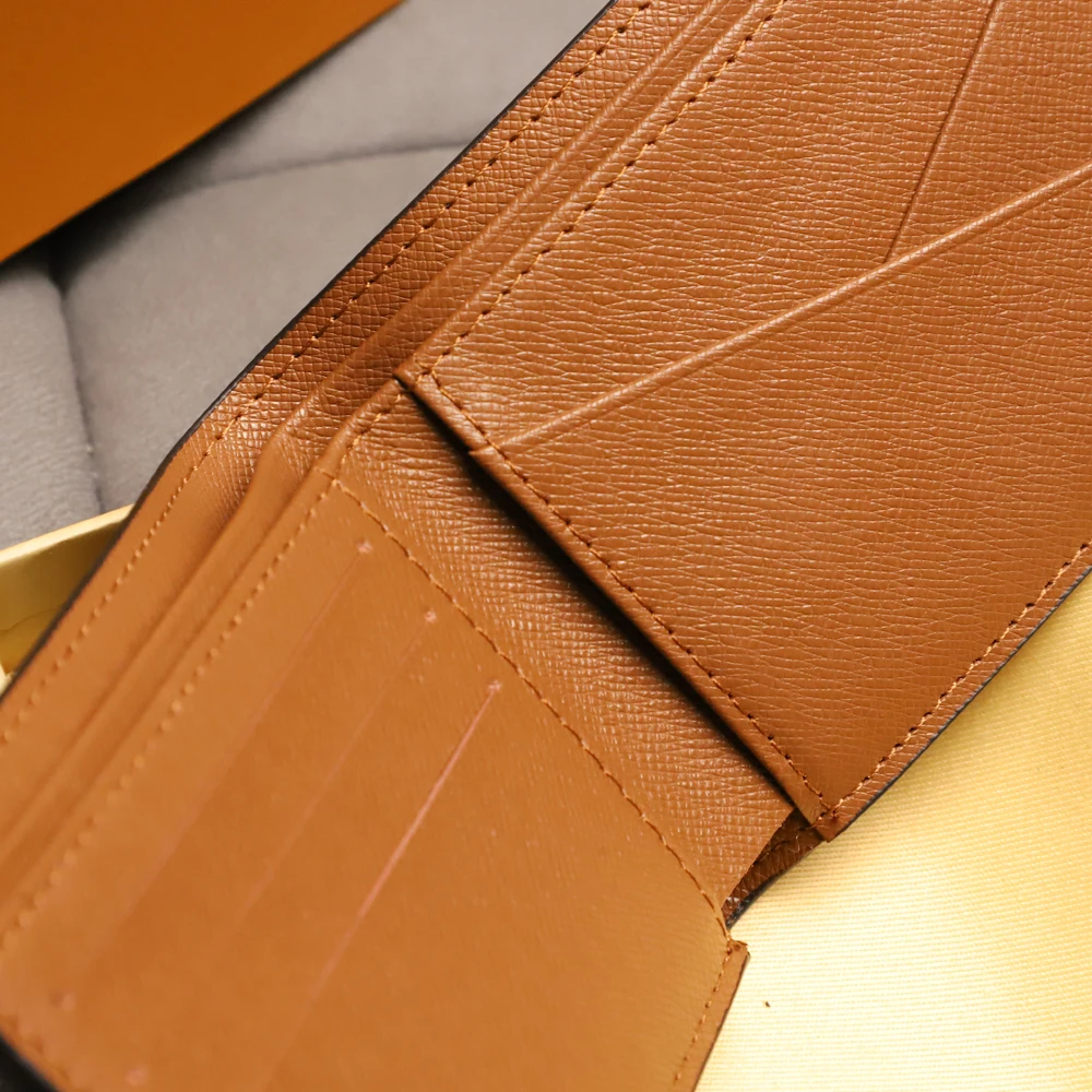 

High Quality Folding Wallet Men's/Ladies Fashion Leather Business Bi-Fold Wallet Multi-function Credit Card Pack Free Shipping