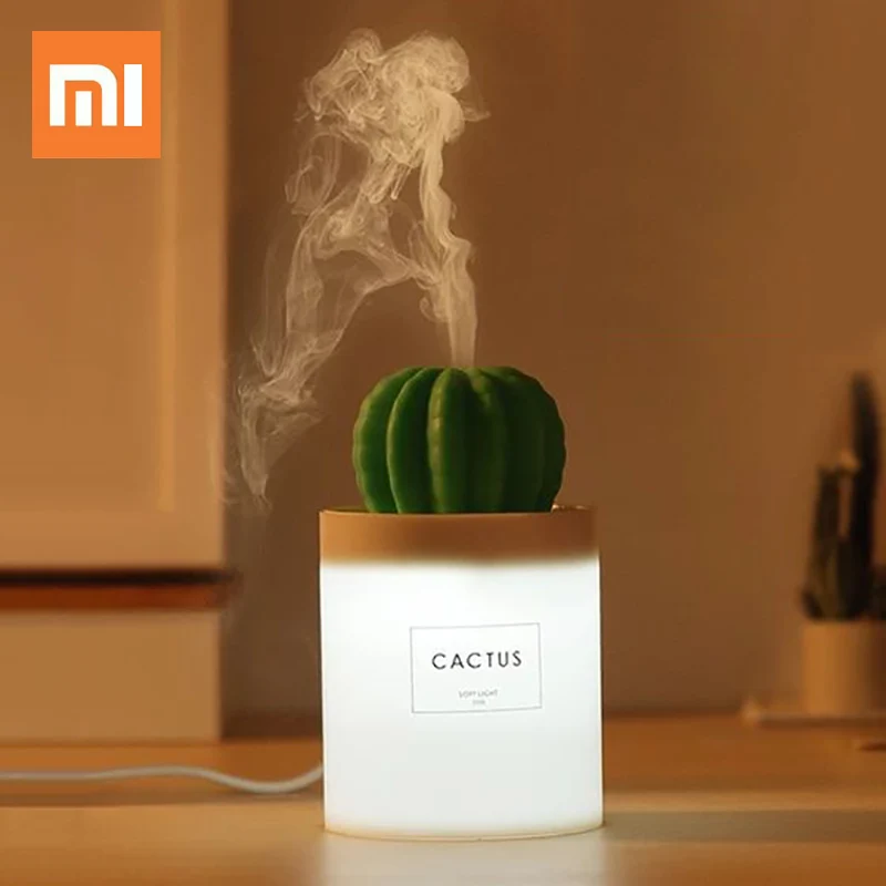 Xiaomi 3 жизни 280 мл кактус USB мини ультразвуковой увлажнитель воздуха ароматерапия