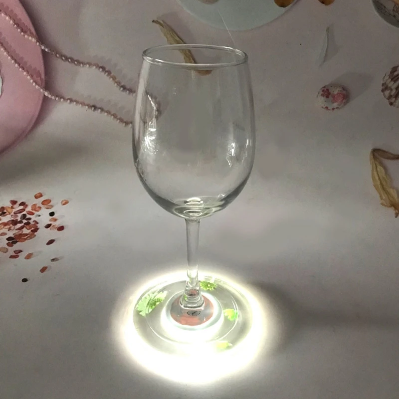 

4pcs LED Light Up Tea Cup Round Coaster Molds Glowing Luminous Discs with Storage Rack Stand Resin Mould DIY Crafts