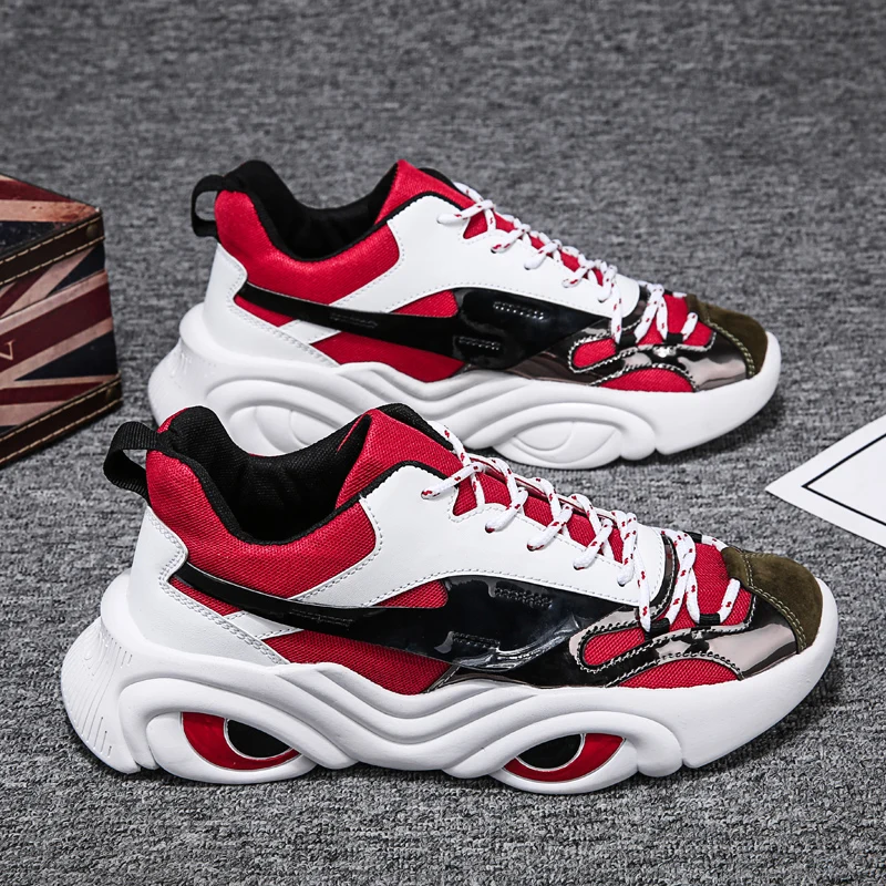 

Кроссовки ZUFENG мужские на толстой подошве, модная дышащая обувь на платформе, для спорта на открытом воздухе, прогулок