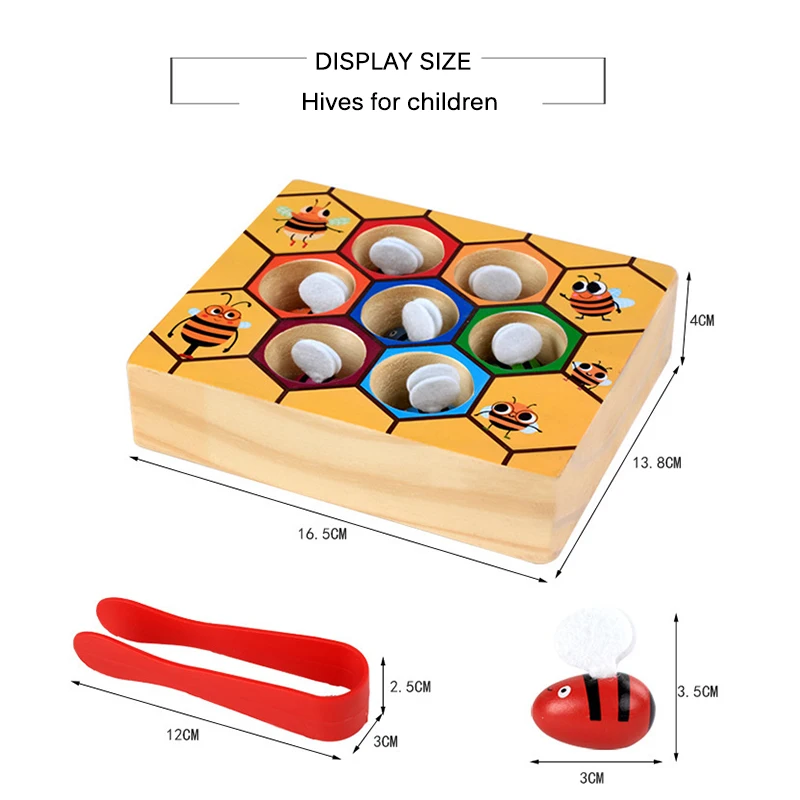 Детский долговечный улей настольная игра Монтессори Развлечения для раннего