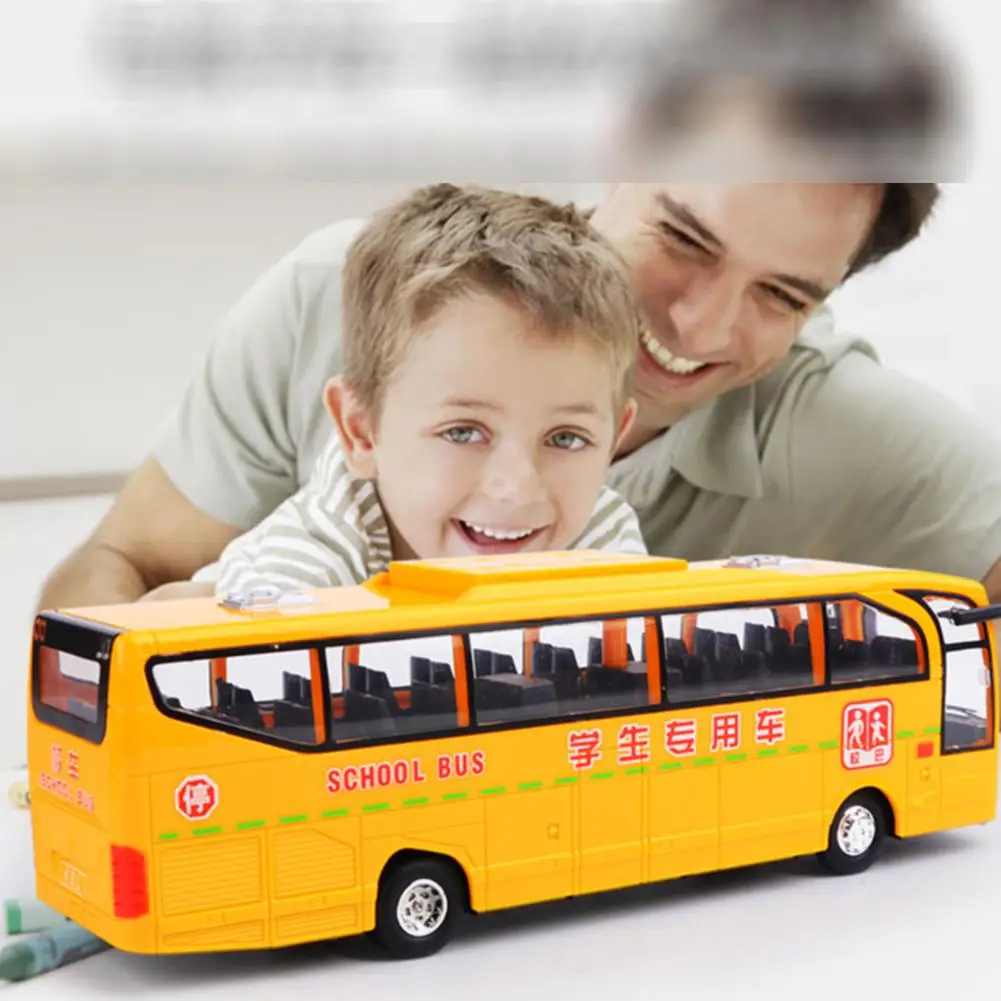 RCtown Children Simulation School Bus Model Kindergarten Big with Lights Music Inertial Car bus car toys for Kids gift | Игрушки и хобби