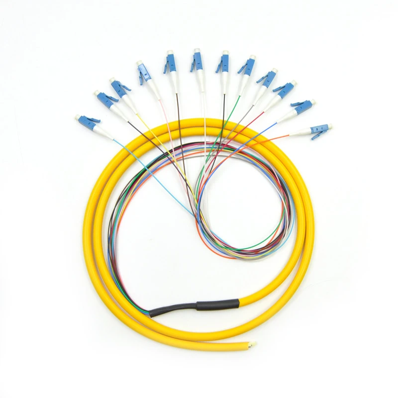 10 шт./лот LC/UPC 12 нитей 9/125 волоконно оптический отрезной хвост волоконный