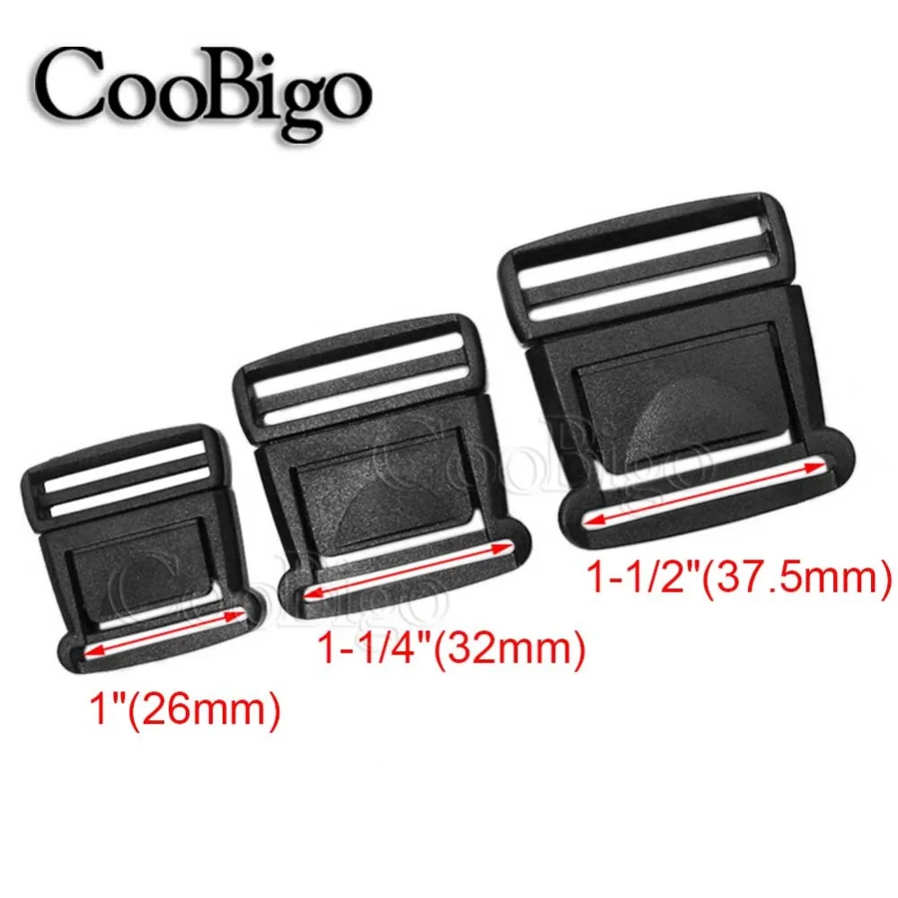 5 шт. черная пластиковая Центральная боковая съемная пряжка 25 мм 32 38 для активного