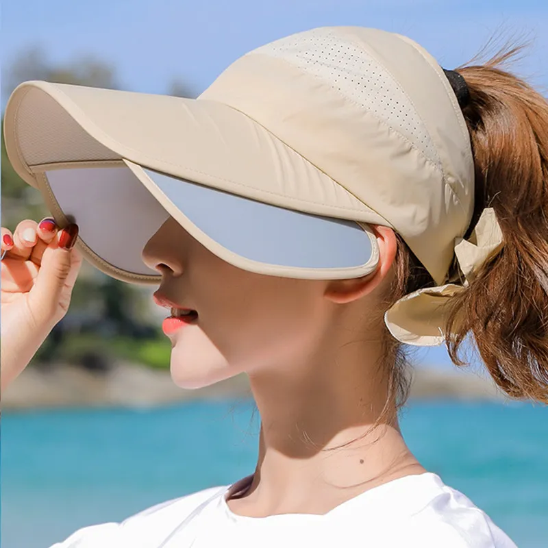Летние шляпы для женщин складная Солнцезащитная шляпа Снэпбэк Кепка с защитой от