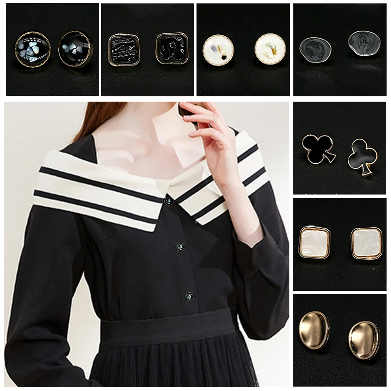 Жемчужная крошечная одежда золотая металлическая пуговицы декоративные