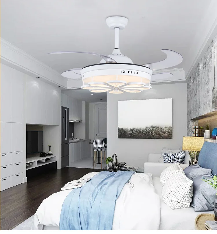 Невидимая люстра-веер современная простая лампа для столовой гостиной спальни