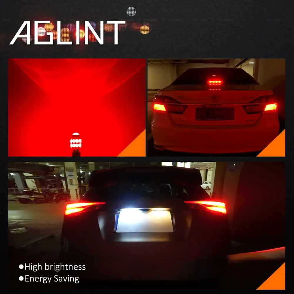Автомобильные лампы AGLINT 2 шт. BAY15D 1157 светодиодный высокой мощности 24 SMD 5730 чипы для