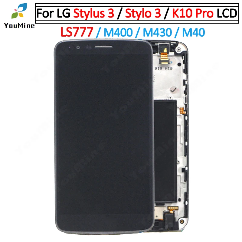 5.7'' For LG Stylus 3 LCD Display Stylo K10 Pro M400 LS777 Touch Screen Digitizer with Frame Assembly | Мобильные телефоны