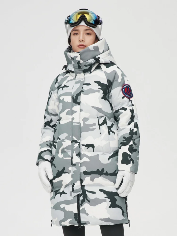 

Bosideng Down Jacket Women's New 2021 Extreme Cold Medium Length Cold Resistant 90 Goose Down Thickened Warm Windproof B10142304