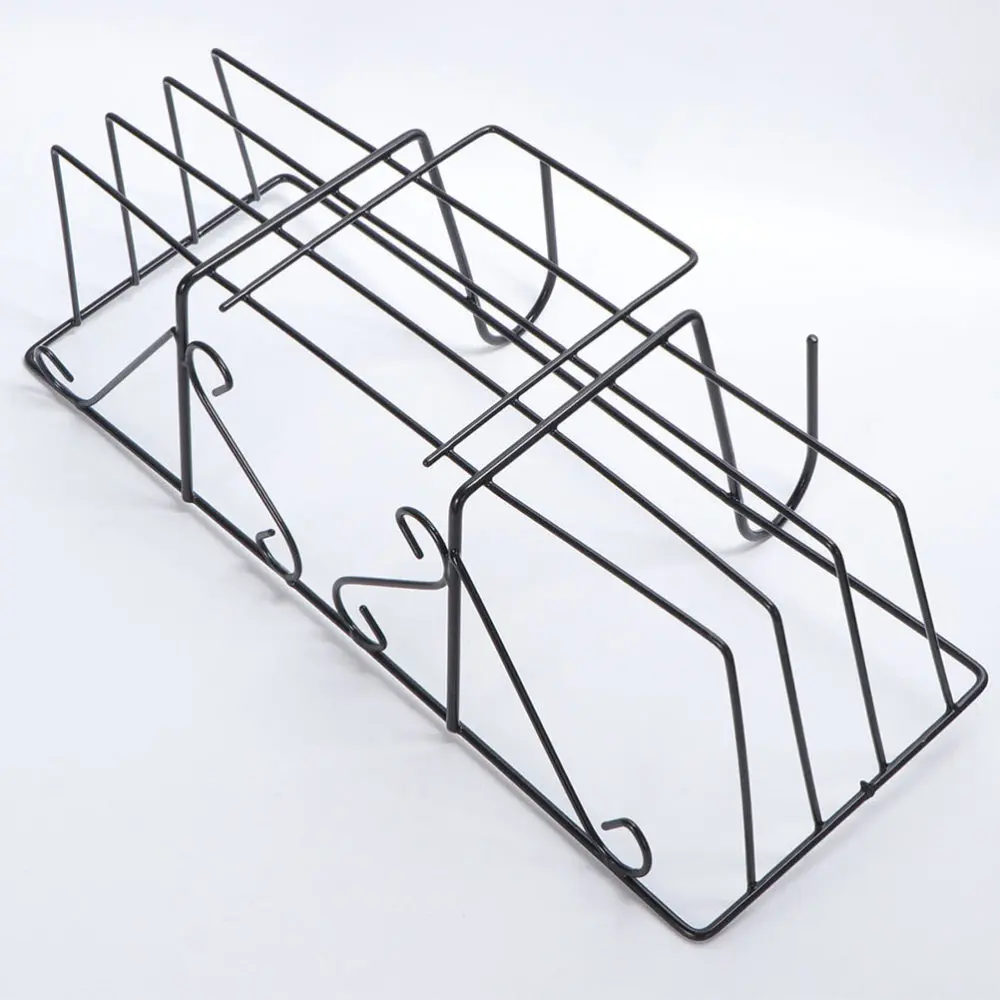 

2pcs Railing Hanging Flower Pot Rack Fence Iron Planter Holder for Home Garden
