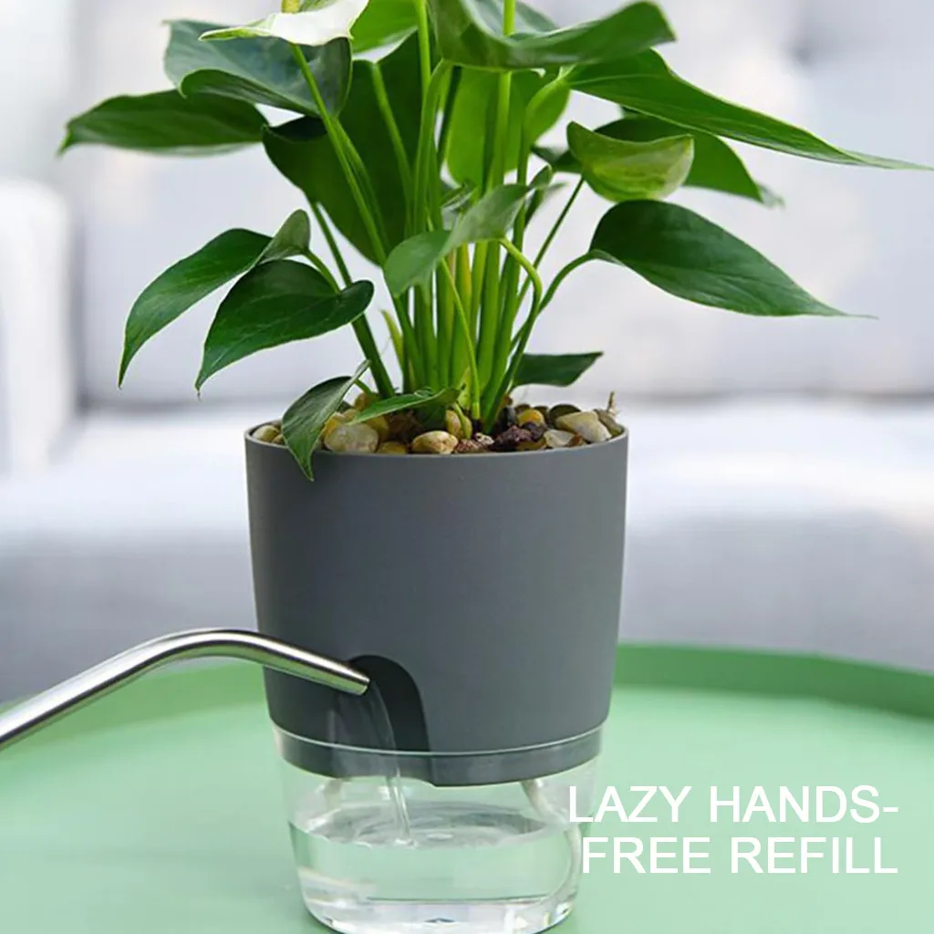 Горшок для цветов с нижним слоем воды автоматический горшок растений не