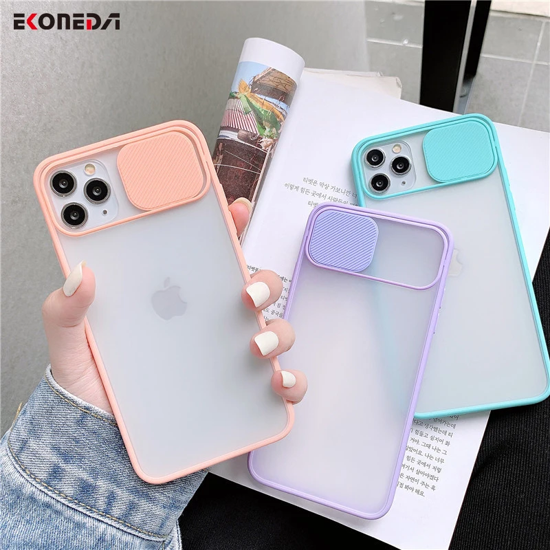 

EKONEDA Candy Color For iPhone 11 XR X 8 7 6 Plus XS SE 2020 Case Camera Lens Protection Cases For iPhone 11 pro max Shell Cover