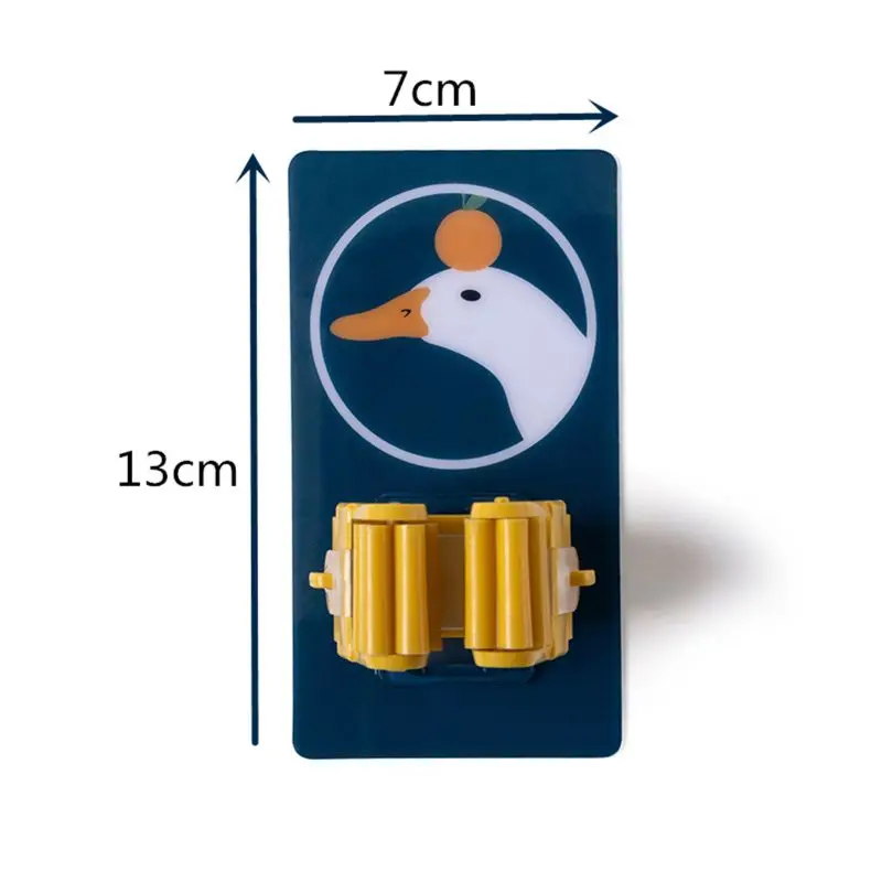 

NEW 1PC Wall Mounted Mop Rack Hook Bathroom Mop Sticky Hanger Clip Mop Shelf