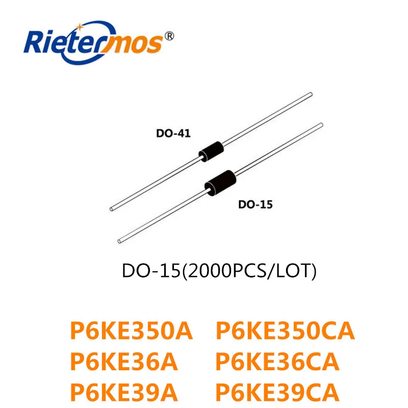 2000PCS DO 15 P6KE350A P6KE350CA P6KE36A P6KE36CA P6KE39A P6KE39CA 204AC высокое качество|Запасные части| |
