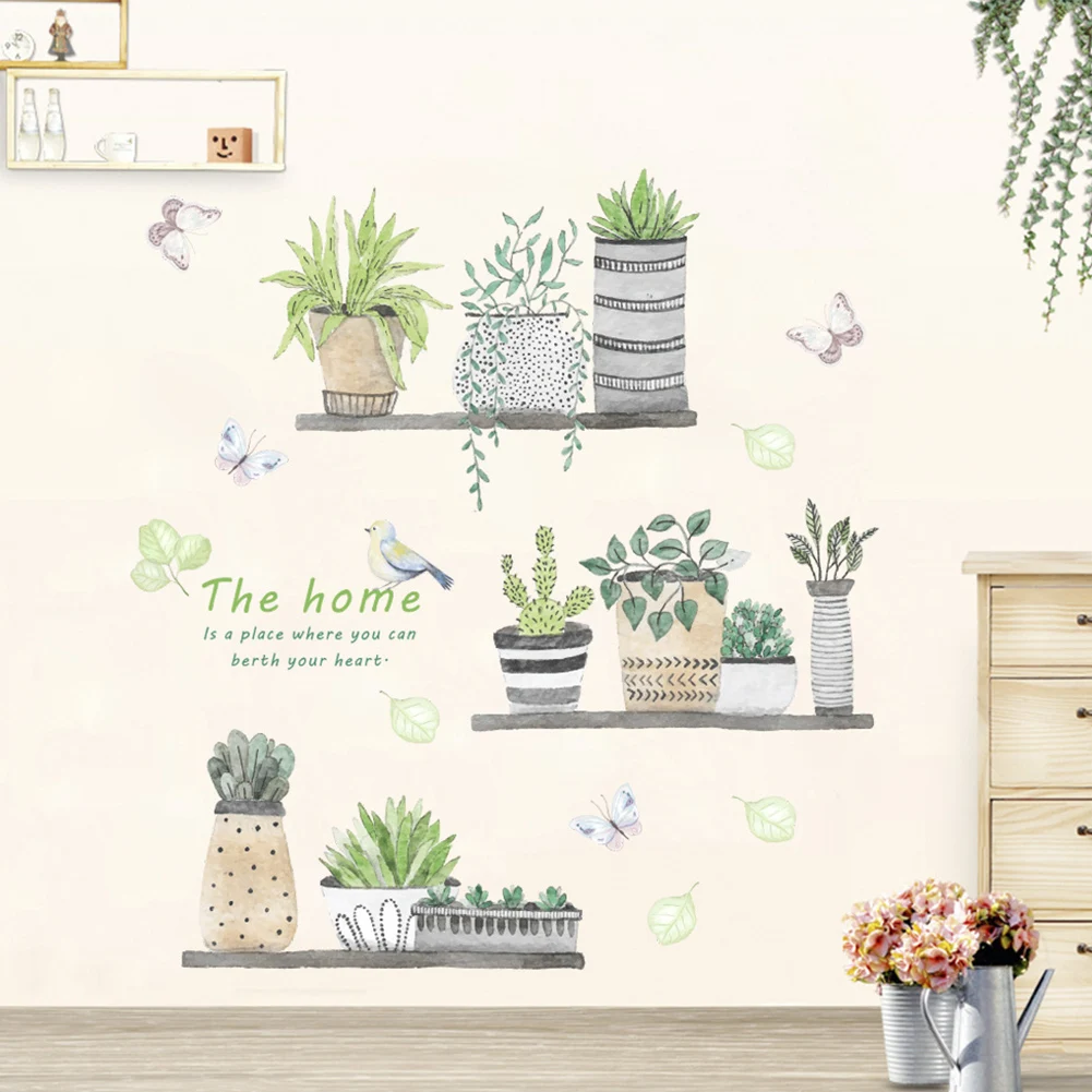 DIY стикер на стену декоративная наклейка ПВХ домашний декор цветок Настенный для